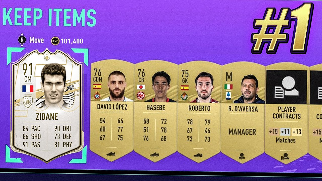 ZERKAA PACKS MBAPPE + CASTRO PACKS ZIDANE 😍 LUCKIEST FIFA 21 PACK COMPLATION #1