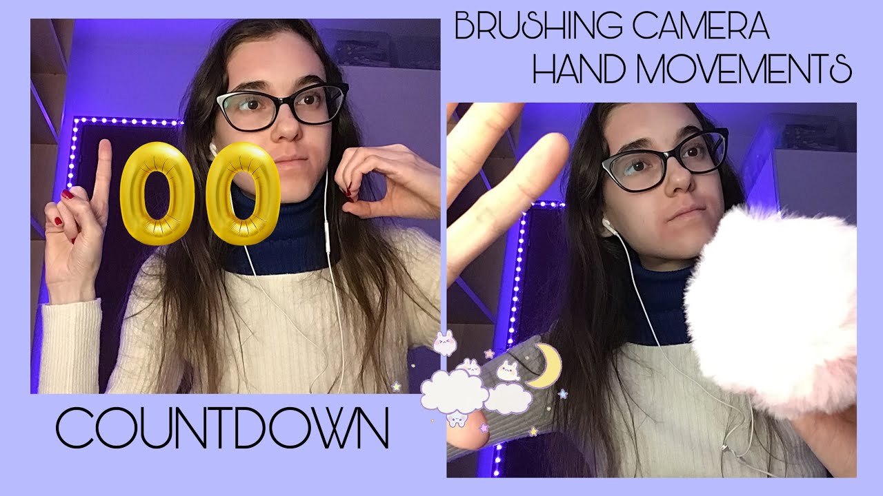 COUNTDOWN da 100 a 0 per farti CROLLARE + HAND MOVEMENTS e BRUSHING CAMERA | ASMR 💜
