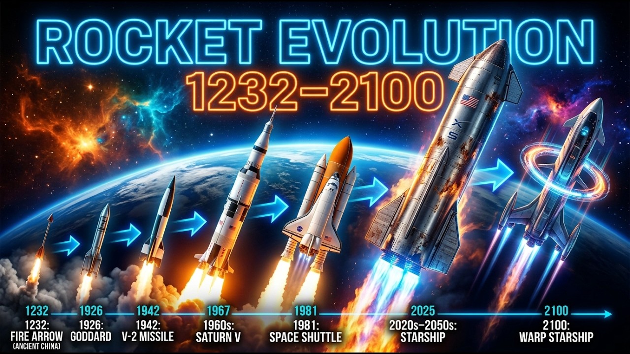 ROCKET EVOLUTION 🚀 | 1232 → 2100 | From Fire Arrows to Warp Engines ...