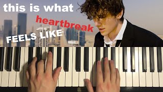 JVKE - this is what heartbreak feels like (Piano Tutorial Lesson)