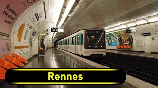 Metro Station Rennes - Paris 🇫🇷 - Walkthrough 🚶