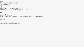 [PHP-GUIDA] Ordinare In Ordine Di Data Una Lista Di Foto Dentro Una Directory