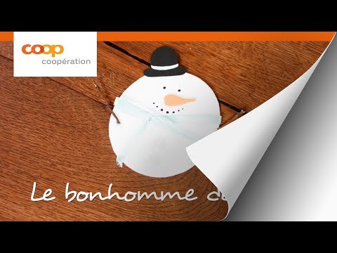 Vidéo: Bonhomme De Neige Pop-corn Bricolage