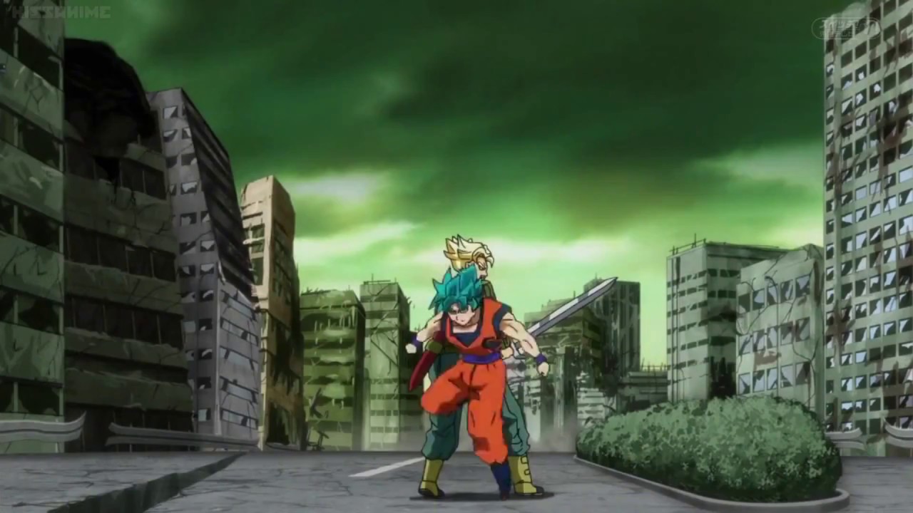 Dragon Ball Super Goku and Trunks vs Goku Black and Zamasu with Kikuchi