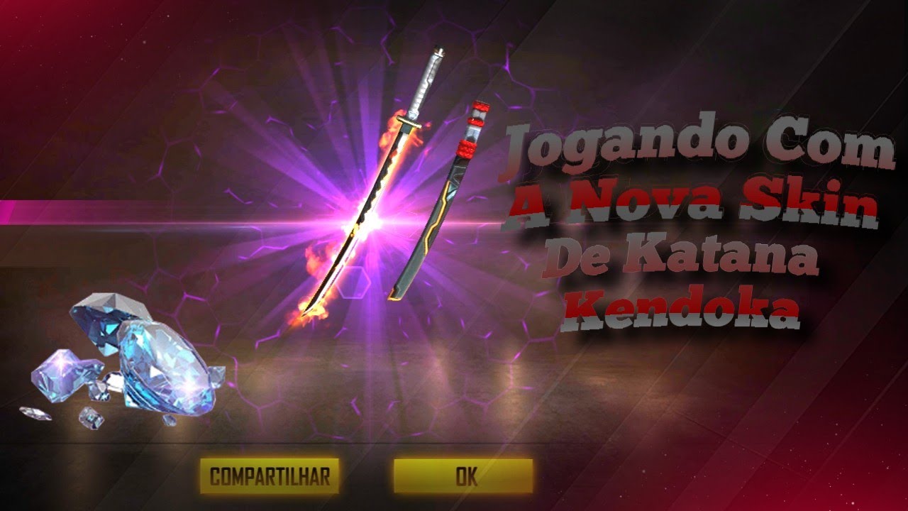 Jogando Com A Nova Skin De Katana Kendoka!!! - Free Fire - YouTube
