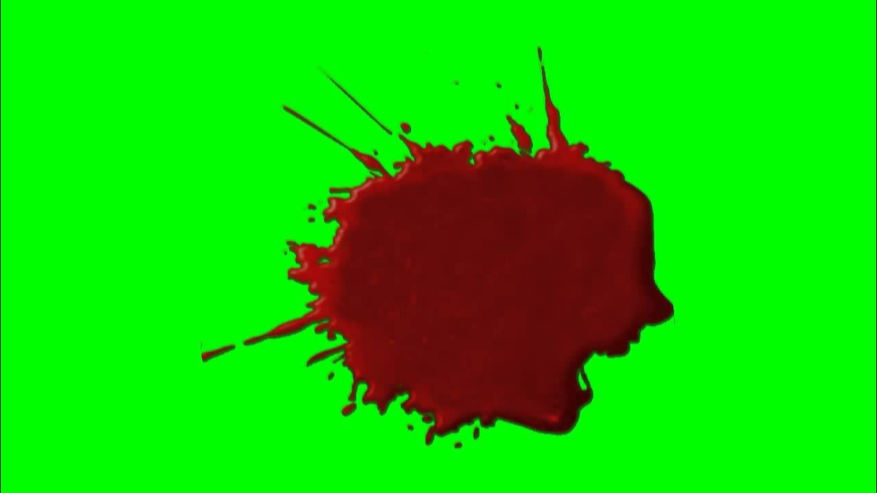 Фото крови на зеленом фоне Blood splatter - free green screen - YouTube
