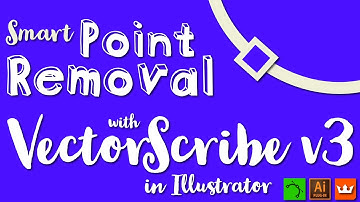 Delete Anchor Points (the clever way!) in Illustrator | VECTORSCRIBE v3