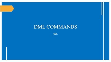 DML(DATA MANIPULATION LANGUAGE) COMMANDS|SQL|EASY CODING