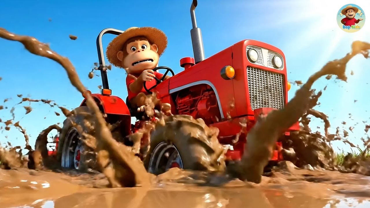 Tractor Trouble Solved! Monkey Helps Harvest Fruit with Friends on the Farm 🍓🐒 | Farm Life