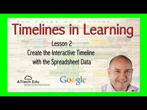 Timeline in Learning - Lesson 2 - Create the Interactive Timeline with the Spreadsheet Data