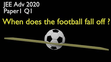 JEE Advanced 2020 solutions | Paper 1 Question 1 | Rotation | Class 11 | IIT JEE | Physics