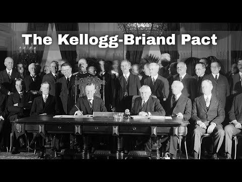 Video: În pactul kellogg-briand statele unite?