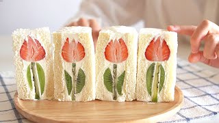 tulip sandwich, fruit cream sandwich