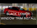 Chevy ss black lower window trim installation diy