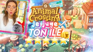 JE JUGE TON ÎLE dans ANIMAL CROSSING NEW HORIZONS ! ✈️ *je suis choquée* ⭐️