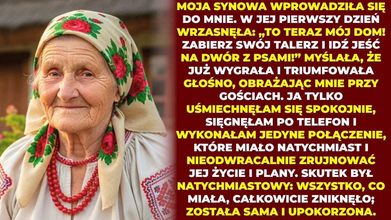 Żona Mojego Syna Krzyknęła Na Mnie, Żebym Poszła Jeść Z Psami—Ale To Ja Zmusiłam Ją, Żeby To Zrobiła