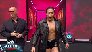 Konosuke Takeshita's Entrance at AEW: All In London | Joined by Don Callis