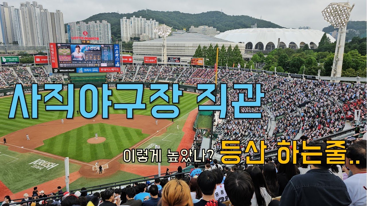 사직야구장 직관 현실 체험기⚾ 중앙상단석 좌석 찾다 등산한 썰ㅋㅋ // 롯데자이언츠 vs 한화이글스  2025.06.17