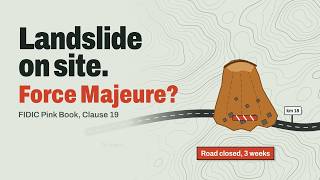 Landslide Blocks Your Site: Is It Force Majeure | FIDIC Pink Book Clause 19