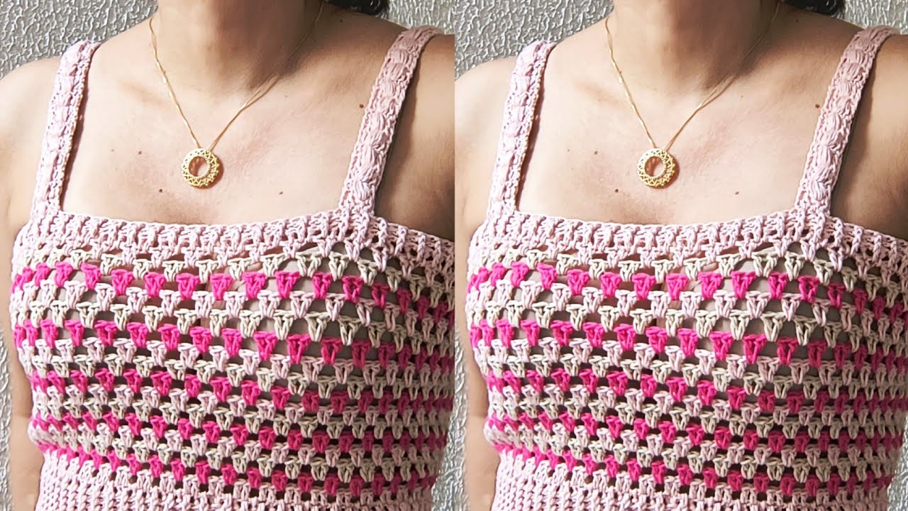 blusa de crochê linda com sobras de fios #crochet