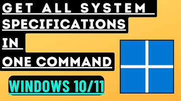 Get all System Specifications in One Command | Create System Specification Report