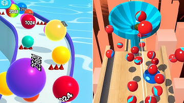 Ball Run 2048 Vs Marble Run Gameplay Max All Levels! #technohackzgames 