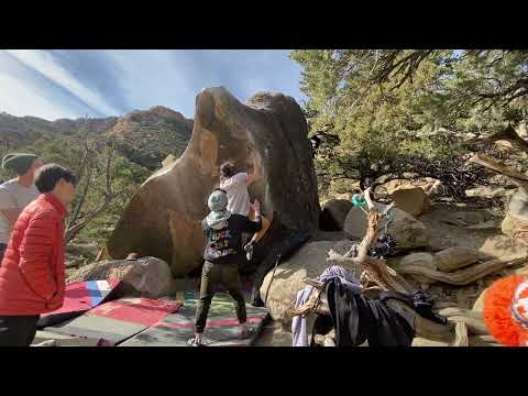 Beta Video for climb Shark Bait v5, Joe's Valley