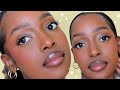 Clean girl make up for black girls  affordable  beginner friendly  cheymuv