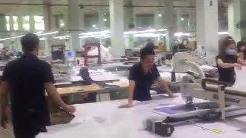 Richpeace pattern sewing machines running in Vietnam big garment factory