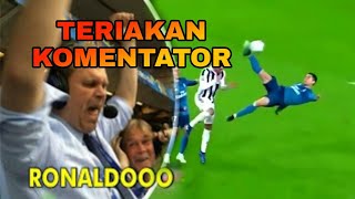 Reaksi GILA Komentator terhadap gol ronaldo