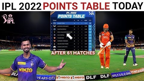 IPL 2022 Points Table Today | Points Table after match KKR vs SRH | Srh vs Kkr match