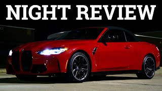 LASER LIGHTS! 2022 BMW M4 Night Review & Drive