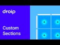 Designing Custom Sections in Droip: Craft Any Design with Granular Controls