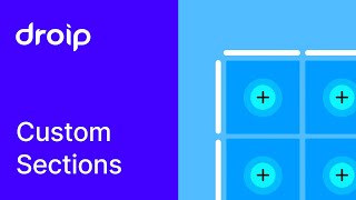 Designing Custom Sections in Droip: Craft Any Design with Granular Controls Wealth
