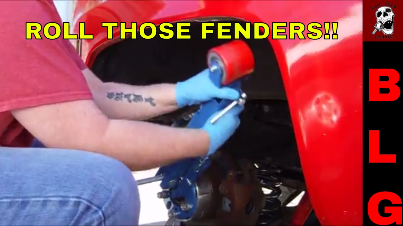 How to roll fenders or clearance fenders for larger tires YouTube