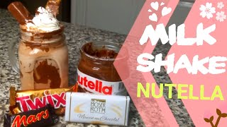 MILKSHAKE Nutella ? ميلك تشايك نوتلا مشروب بارد لفصل الصيف ?