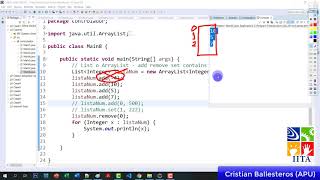 12 Como usar List y ArrayList   metodo add set remove contains isEmpty clear en JAVA
