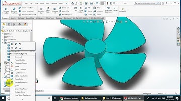 Vẽ cánh quạt đơn giản bằng Solidworks