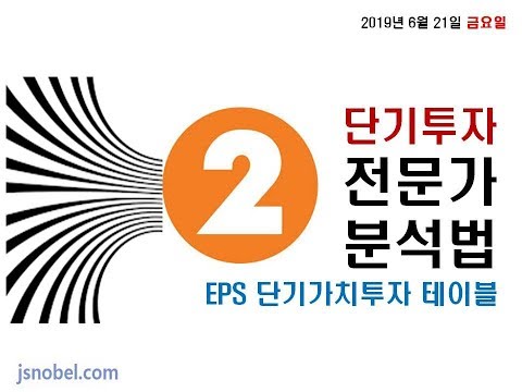 [경제/금융/<strong>주식</strong>] 레벨업 심화학습 - 단기 가치투자 실전 <strong>EPS</strong> 분석 테이블 만들기 (외인/기관 등 전문가의 단기투자법)