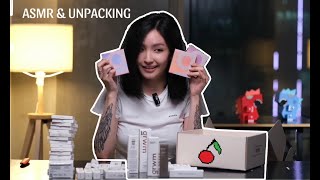 UNPACKING & ASMR | GRWM cosmetics | Cherry Keem🍒