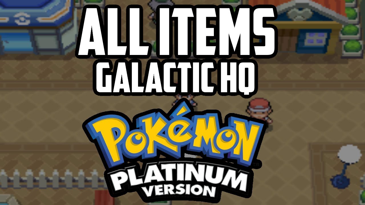 EVERY Item in Galactic HQ - Pokémon Platinum