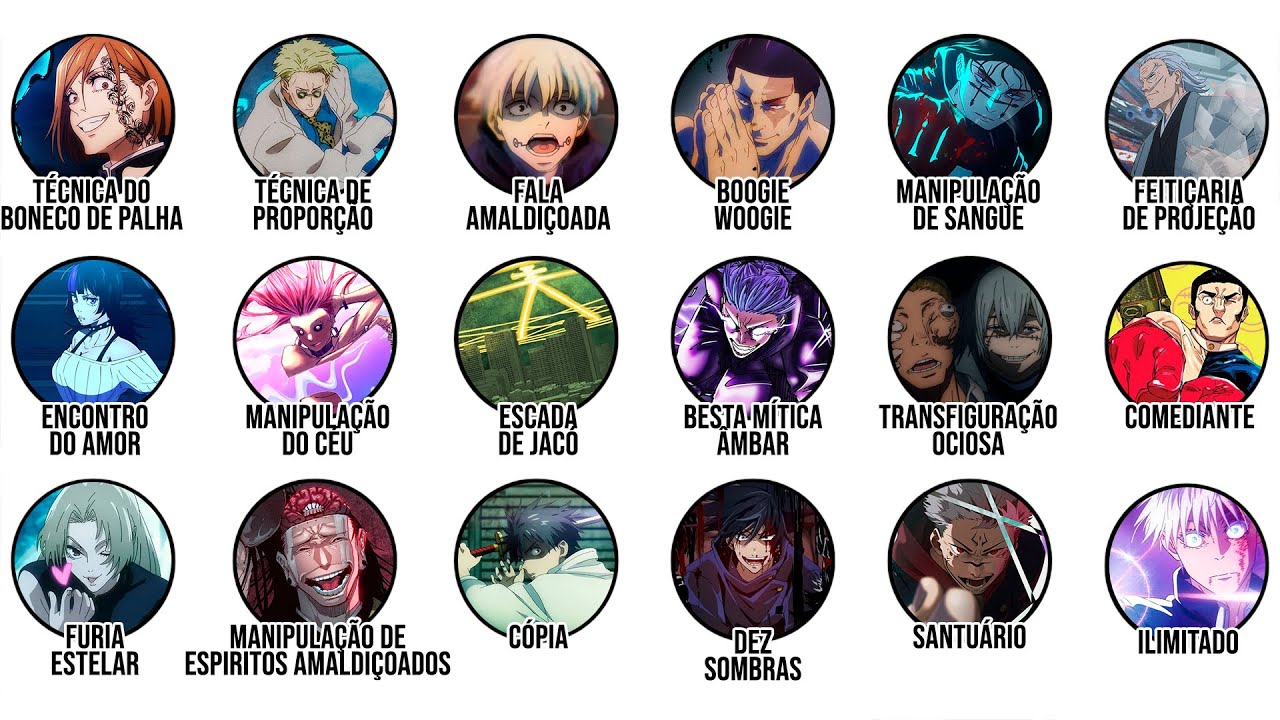 TODAS as Técnicas AMALDIÇOADAS de Jujutsu Kaisen Explicadas!