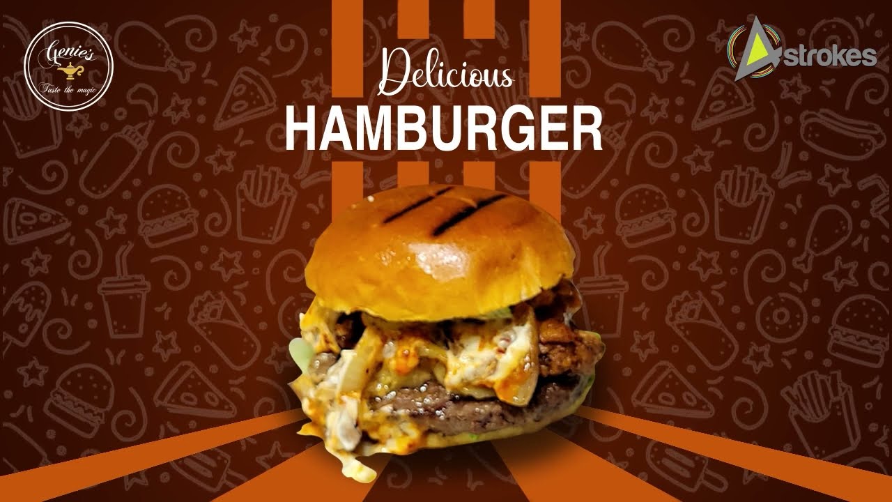 Creative Hamburger Ad Video for Client | Genie’s Food 🍔