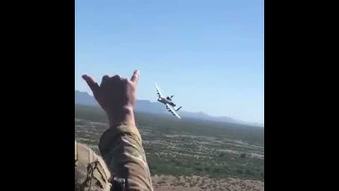Thumbnail of USAF - Two A-10 Thunderbolt make a low pass