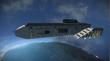 Old ship burn test (space engineers atmospheric re-entry mod)