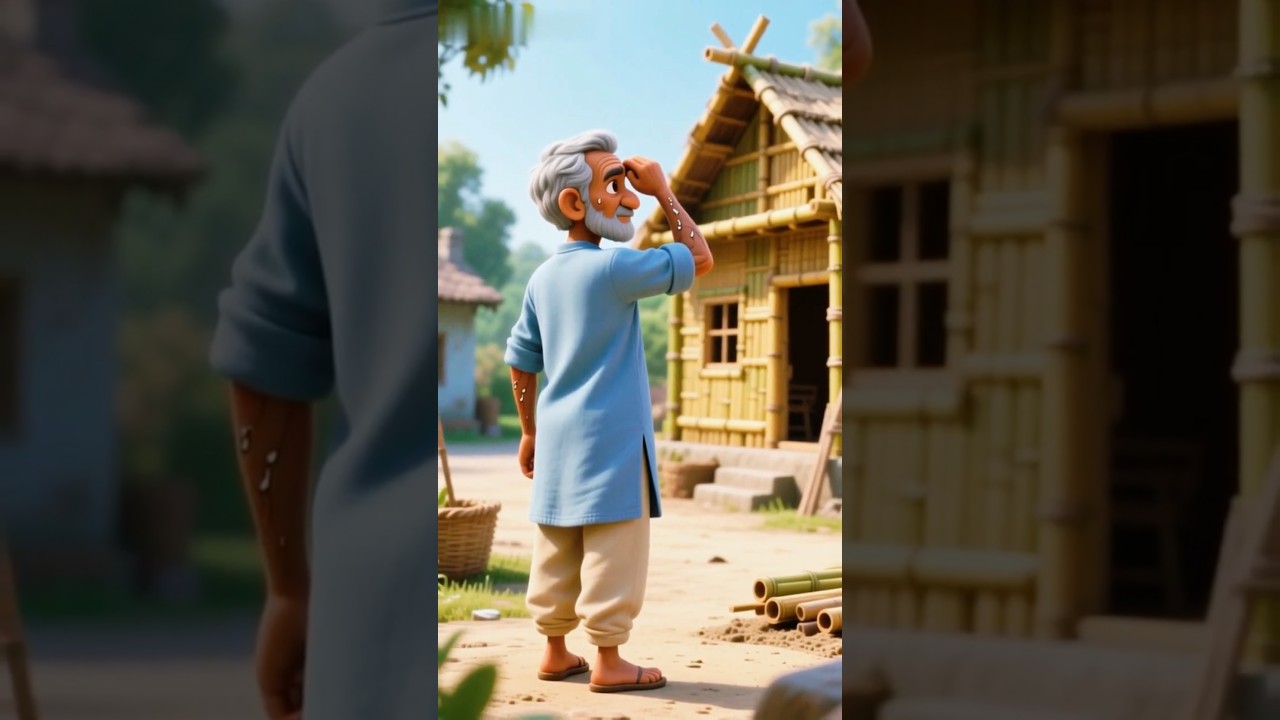 Poor Farmer Builds Amazing Bamboo House 