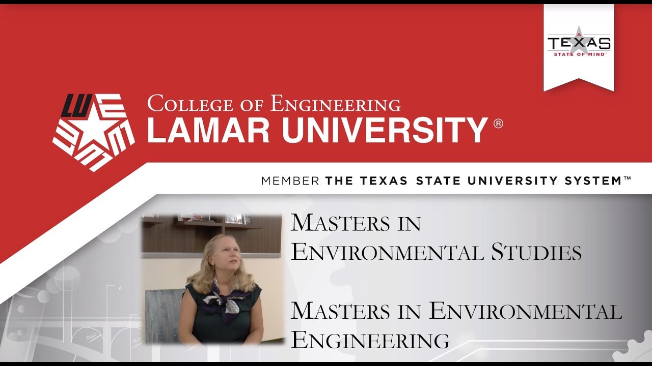 Graduate Programs in Environment Engineering and Science at Lamar University