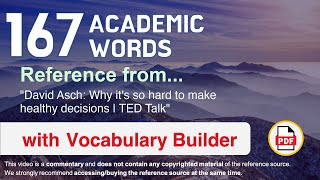 167 Academic Words Ref from \\