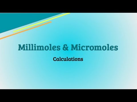 Millimole & Micromoles | Calculations | PEBC Evaluating Exam  | PEBCprep with San