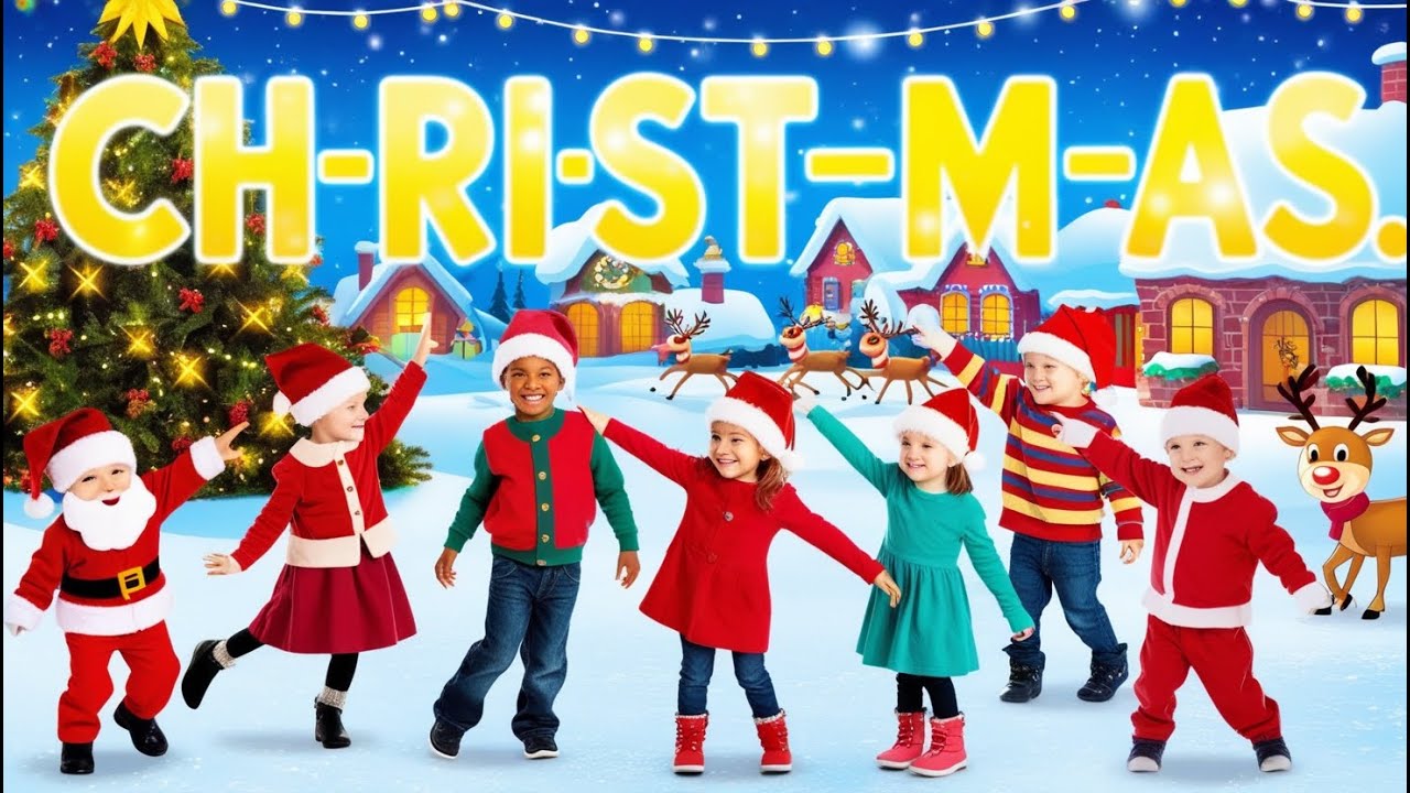 Learn C-H-R-I-S-T-M-A-S with This Fun Christmas Song for Kids - YouTube